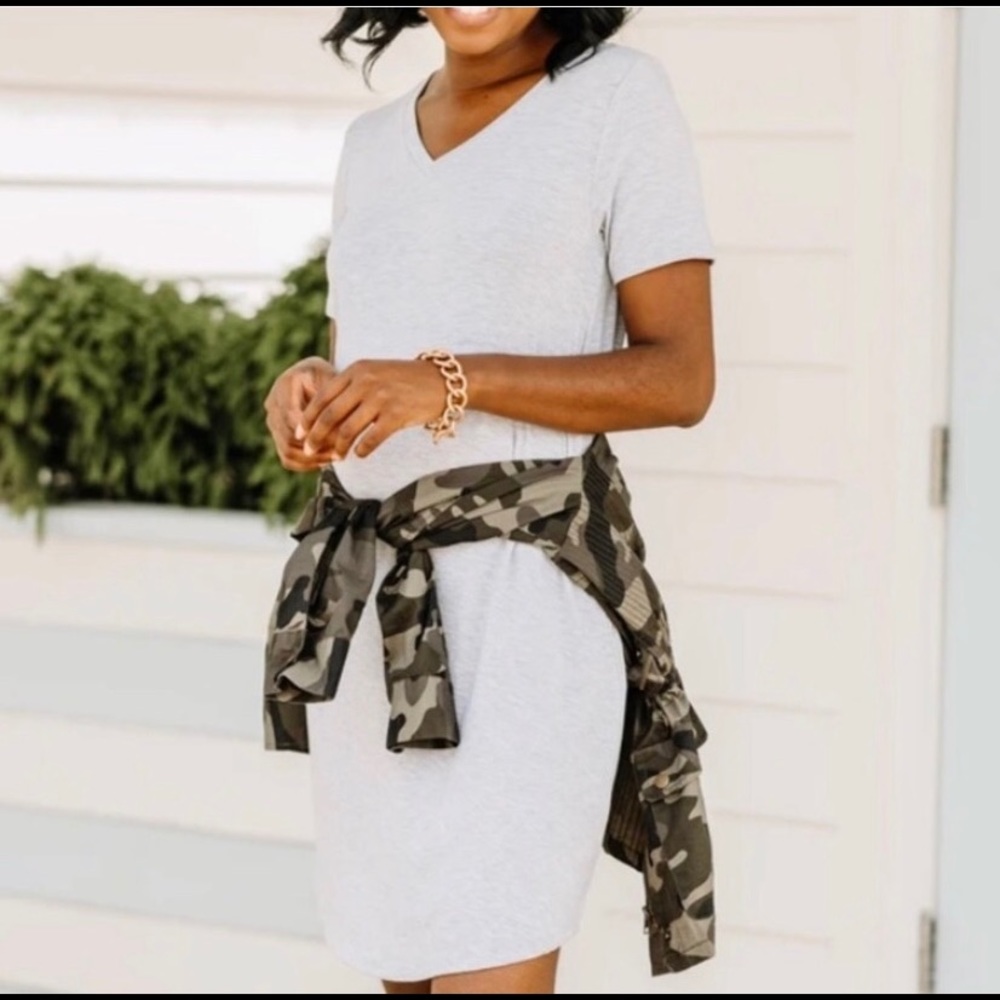 Heather Gray T-shirt dress